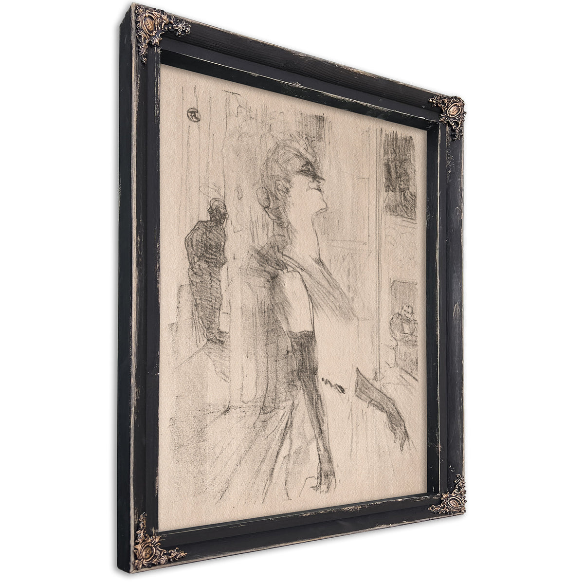 Yvette Guilbert Sur la Scene By Toulouse Lautrec