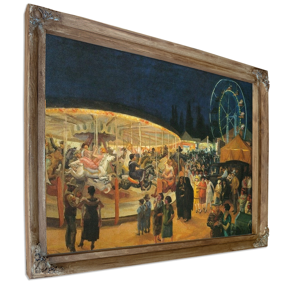 Traveling Carnival Santa Fe 1924 By John Sloan