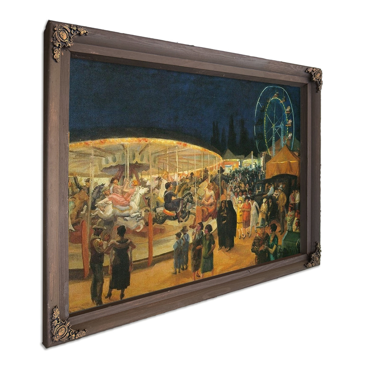 Traveling Carnival Santa Fe 1924 By John Sloan