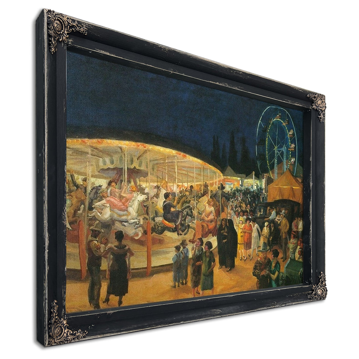 Traveling Carnival Santa Fe 1924 By John Sloan