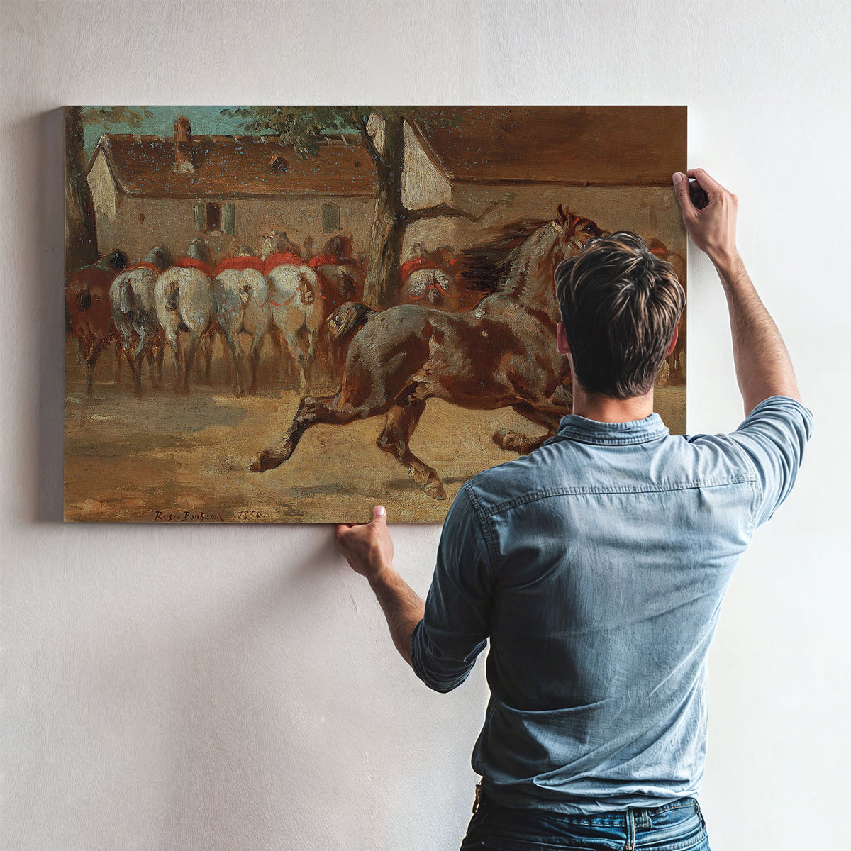 Trotting A Horse by Rosa Bonheur