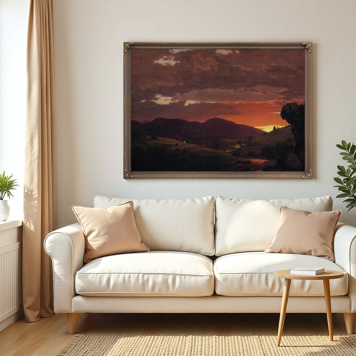 Twilight Short Arbiter Twixt Day And Night By Frederic Edwin Church