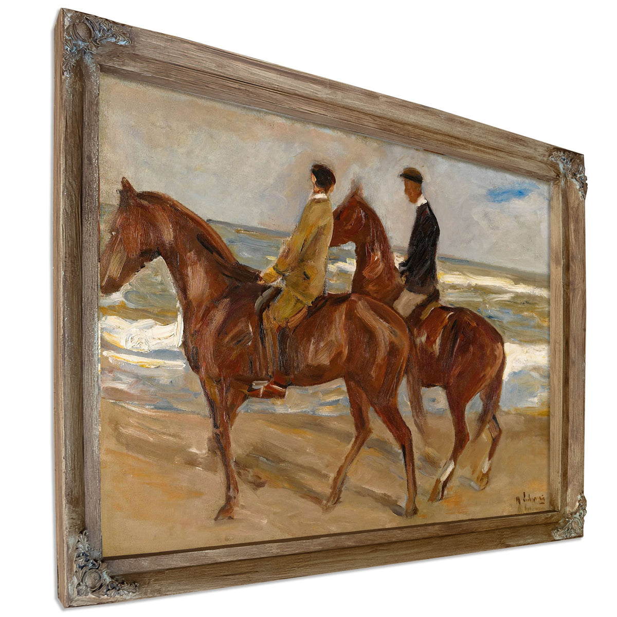 Two Riders On The Beach by Max Liebermann