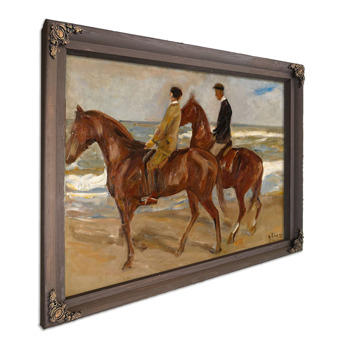 Two Riders On The Beach by Max Liebermann