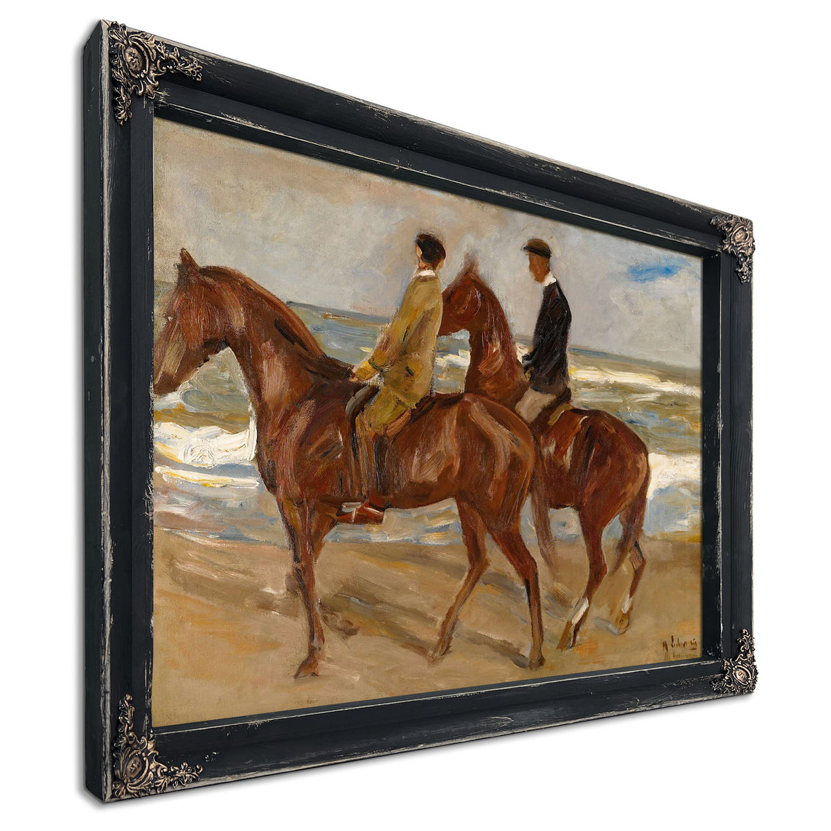 Two Riders On The Beach by Max Liebermann