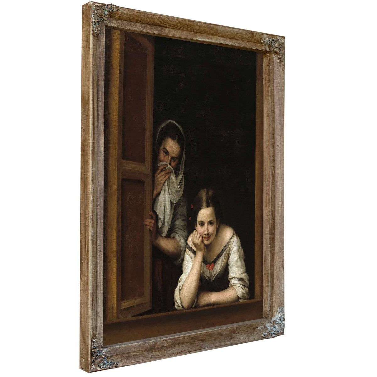 Two Women At A Window by Bartolome Esteban Murillo