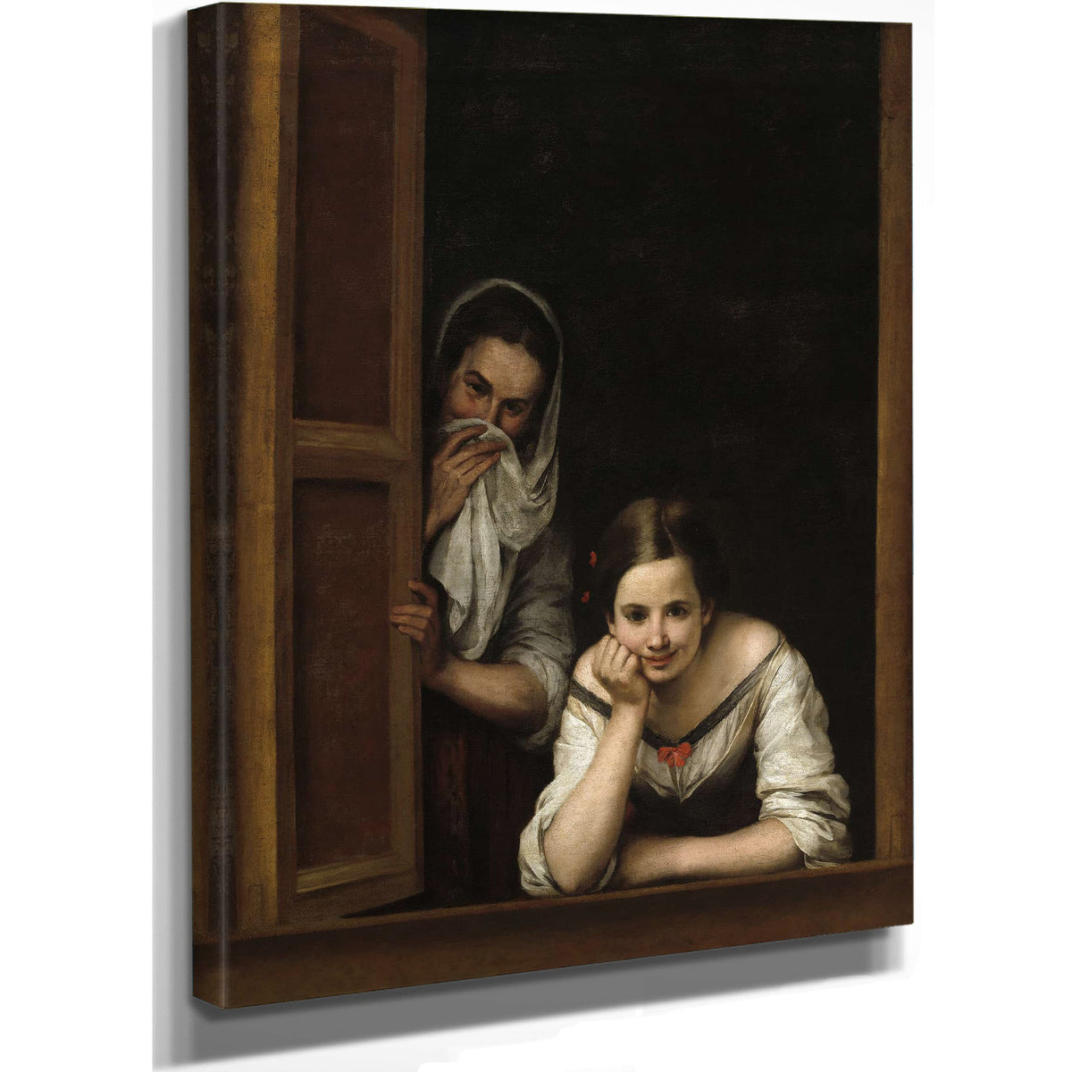 Two Women At A Window by Bartolome Esteban Murillo