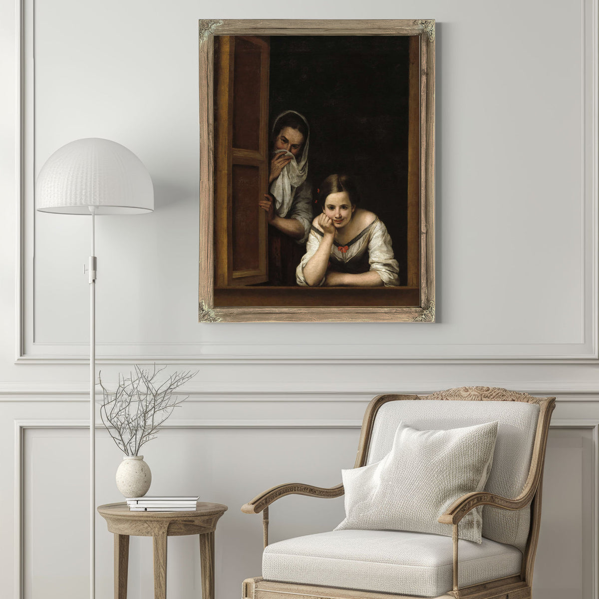 Two Women At A Window by Bartolome Esteban Murillo