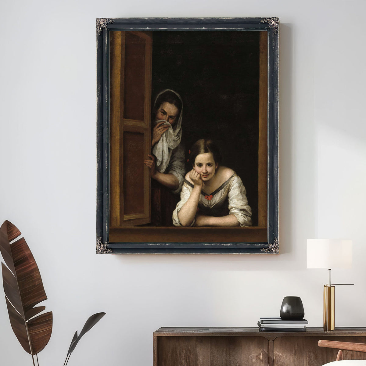 Two Women At A Window by Bartolome Esteban Murillo