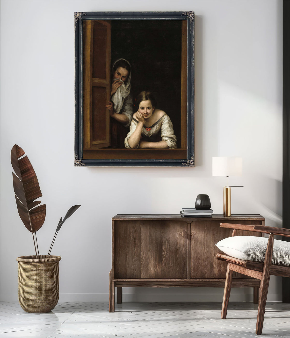 Two Women At A Window by Bartolome Esteban Murillo