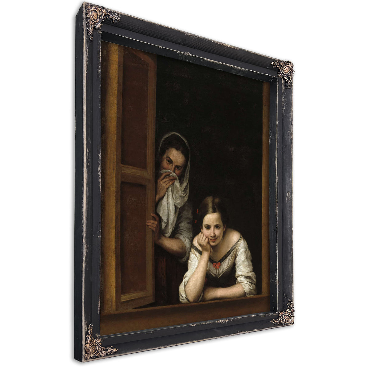 Two Women At A Window by Bartolome Esteban Murillo