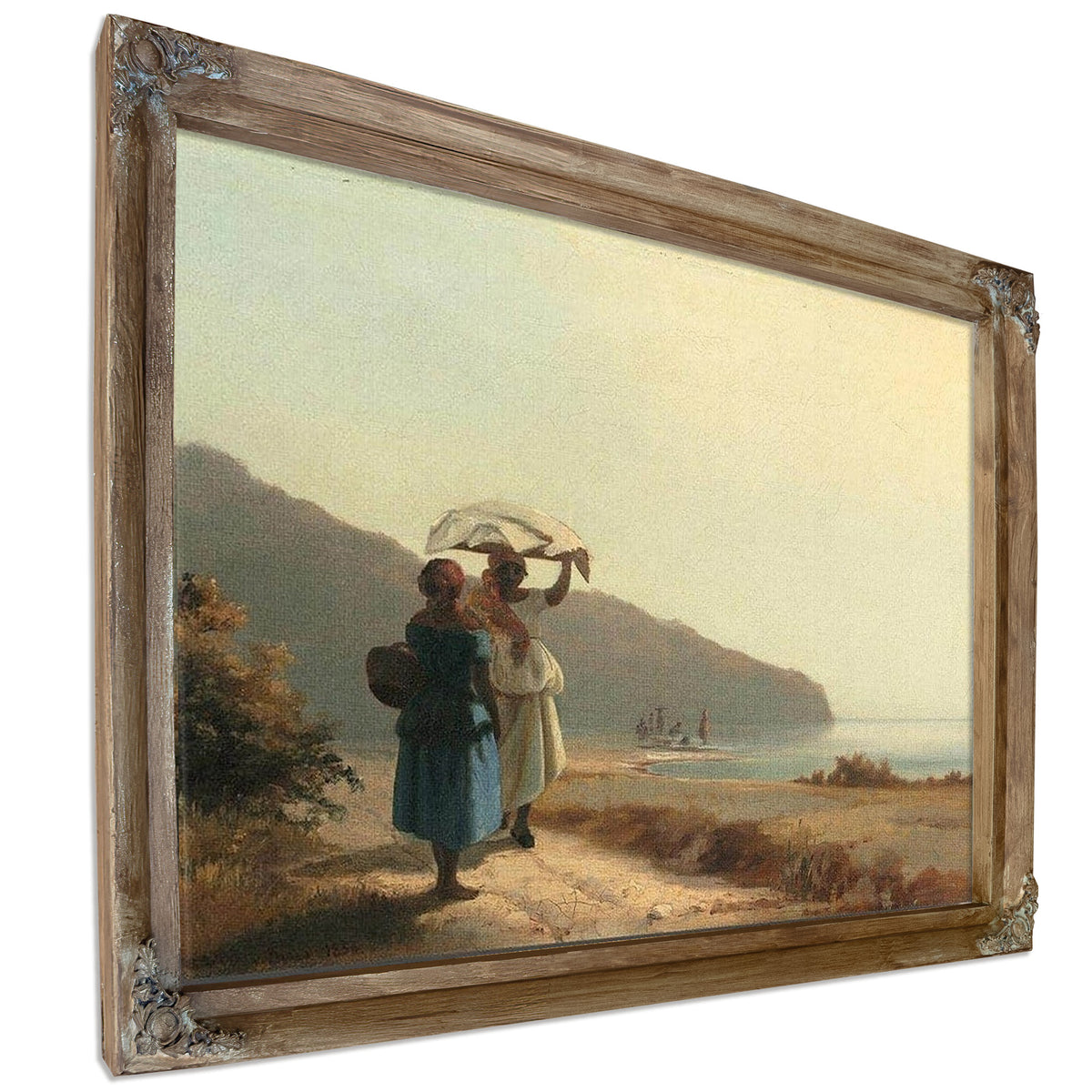 Two Women Chatting By The Sea St Thomas Camille Pissarro