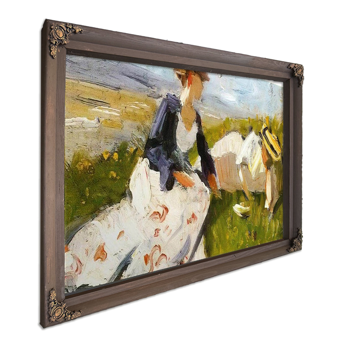 Two Women On The Hillside By Franz Marc