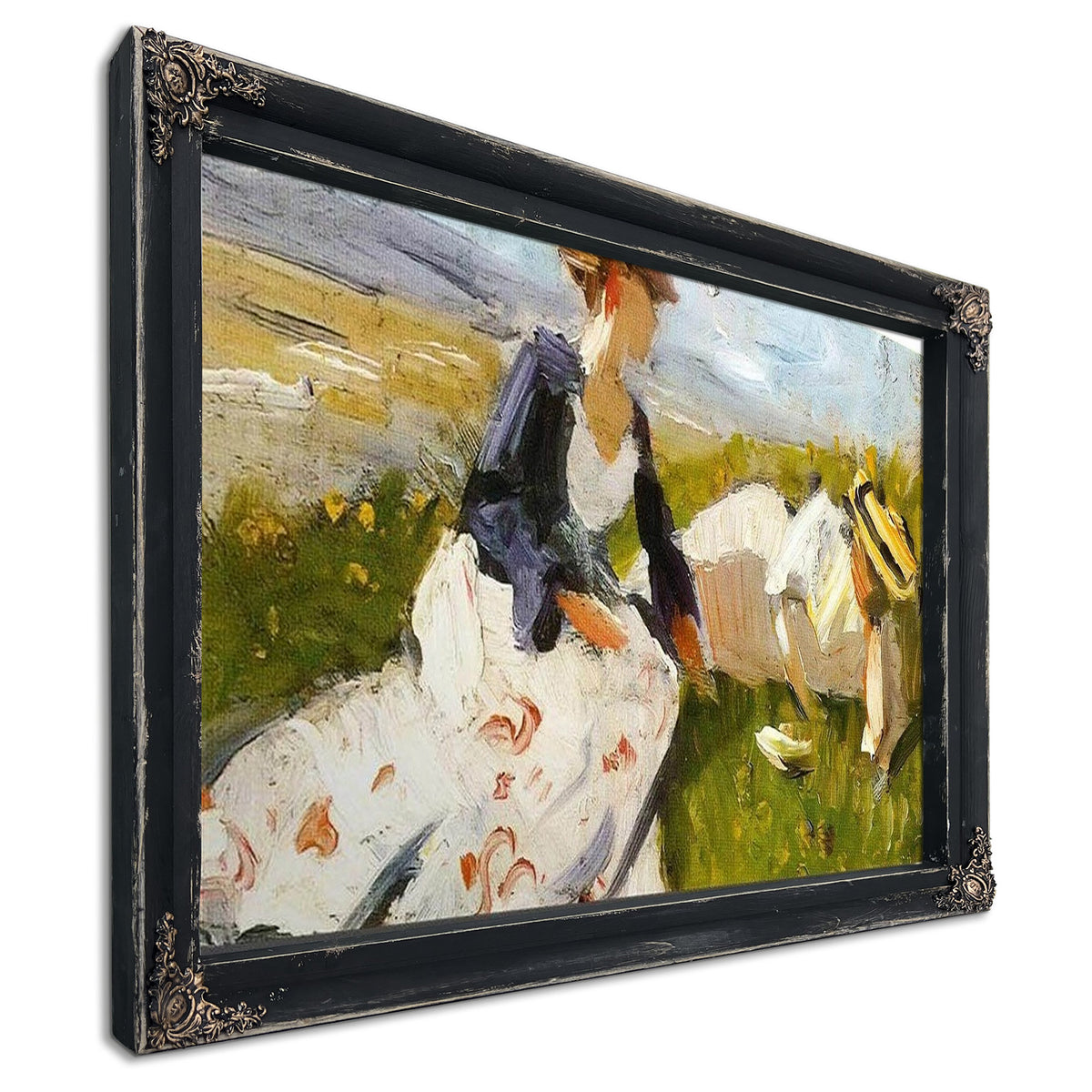 Two Women On The Hillside By Franz Marc