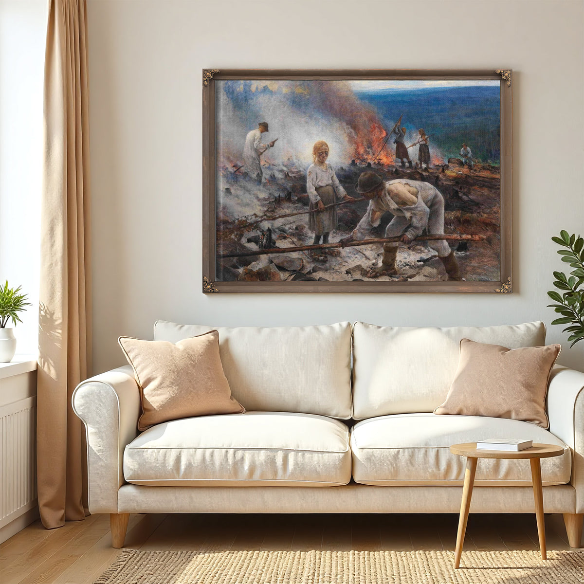Under The Yoke Burning The Brushwood by Eero Jarnefelt