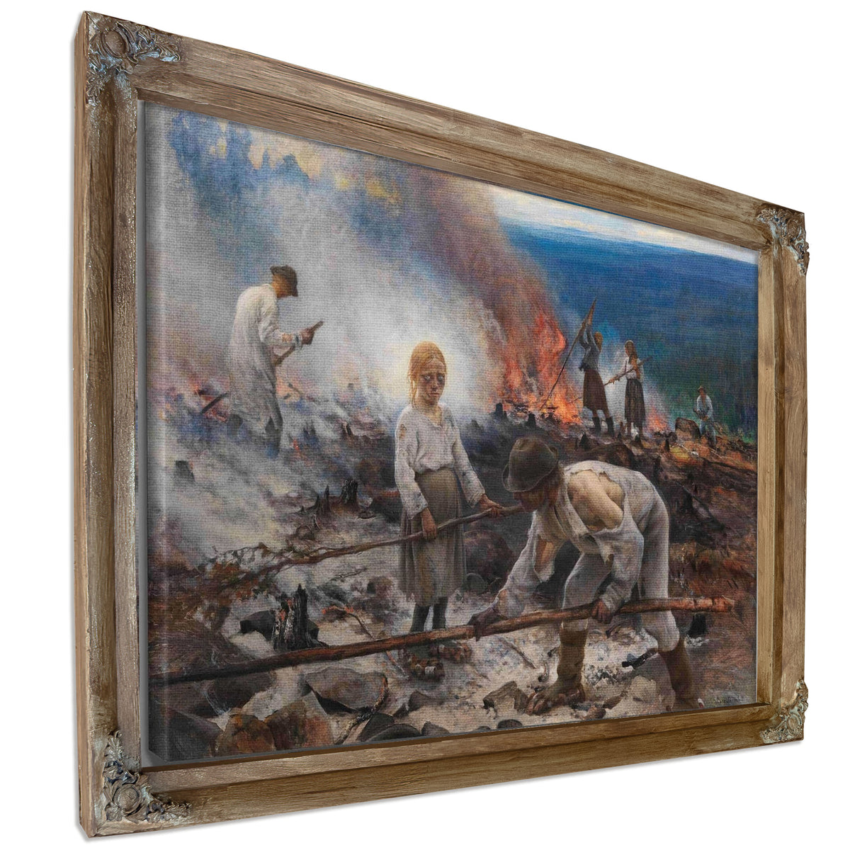 Under The Yoke Burning The Brushwood by Eero Jarnefelt