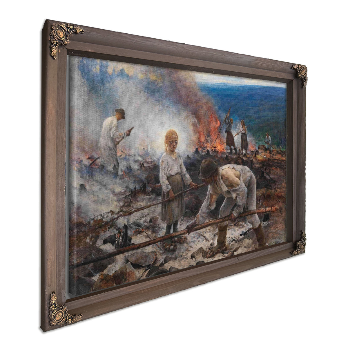 Under The Yoke Burning The Brushwood by Eero Jarnefelt
