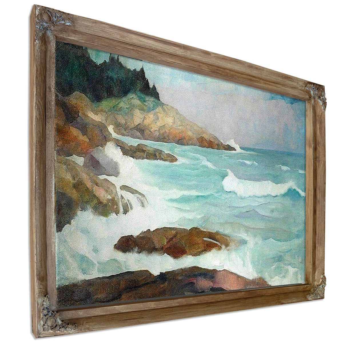 Untitled (View Of The Maine Coast) By NC Wyeth