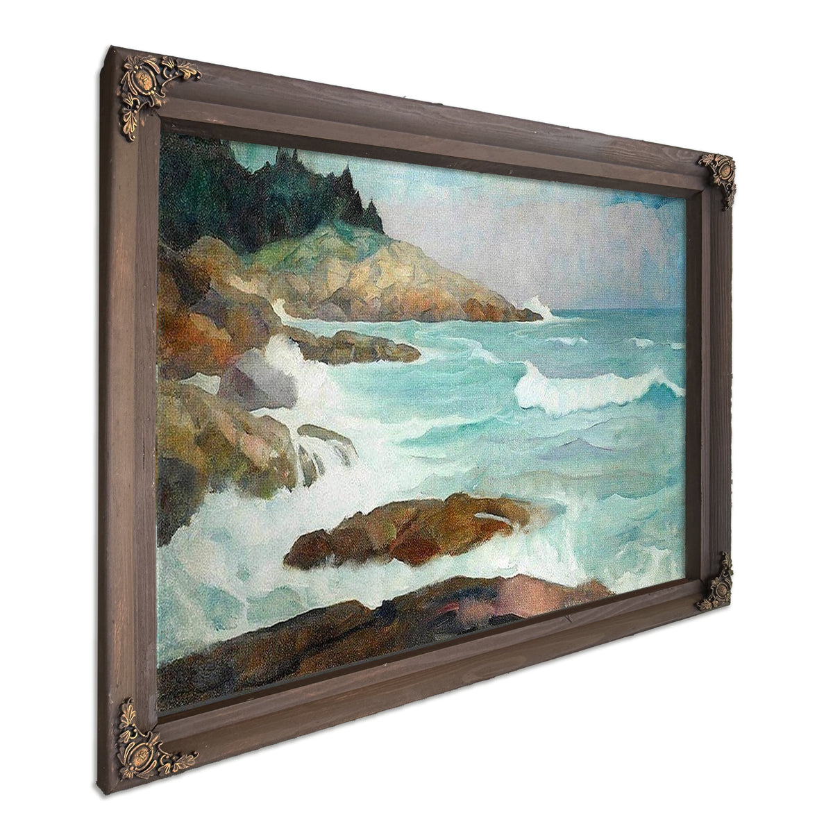 Untitled (View Of The Maine Coast) By NC Wyeth