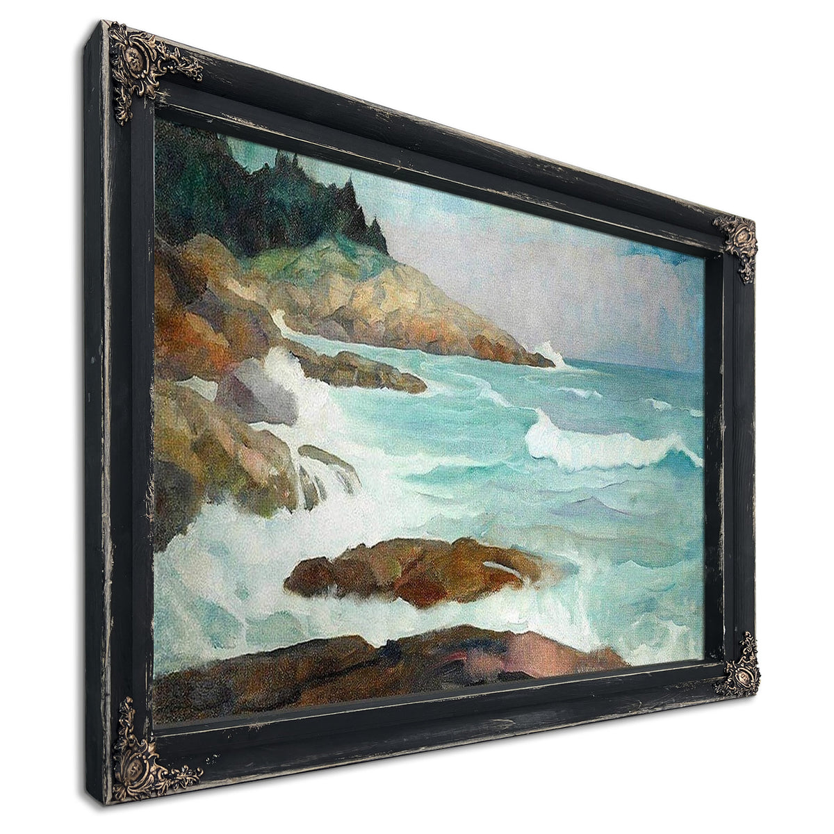 Untitled (View Of The Maine Coast) By NC Wyeth