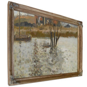 Usine A Saint Ouen Laumone La Crue De Loise by Camille Pissarro