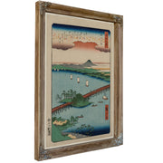 Evening Glow Seta the Series Eight By Utagawa Hiroshige