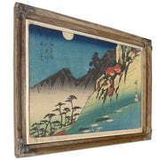 Hillside Houses Dark Mountains By Utagawa Hiroshige
