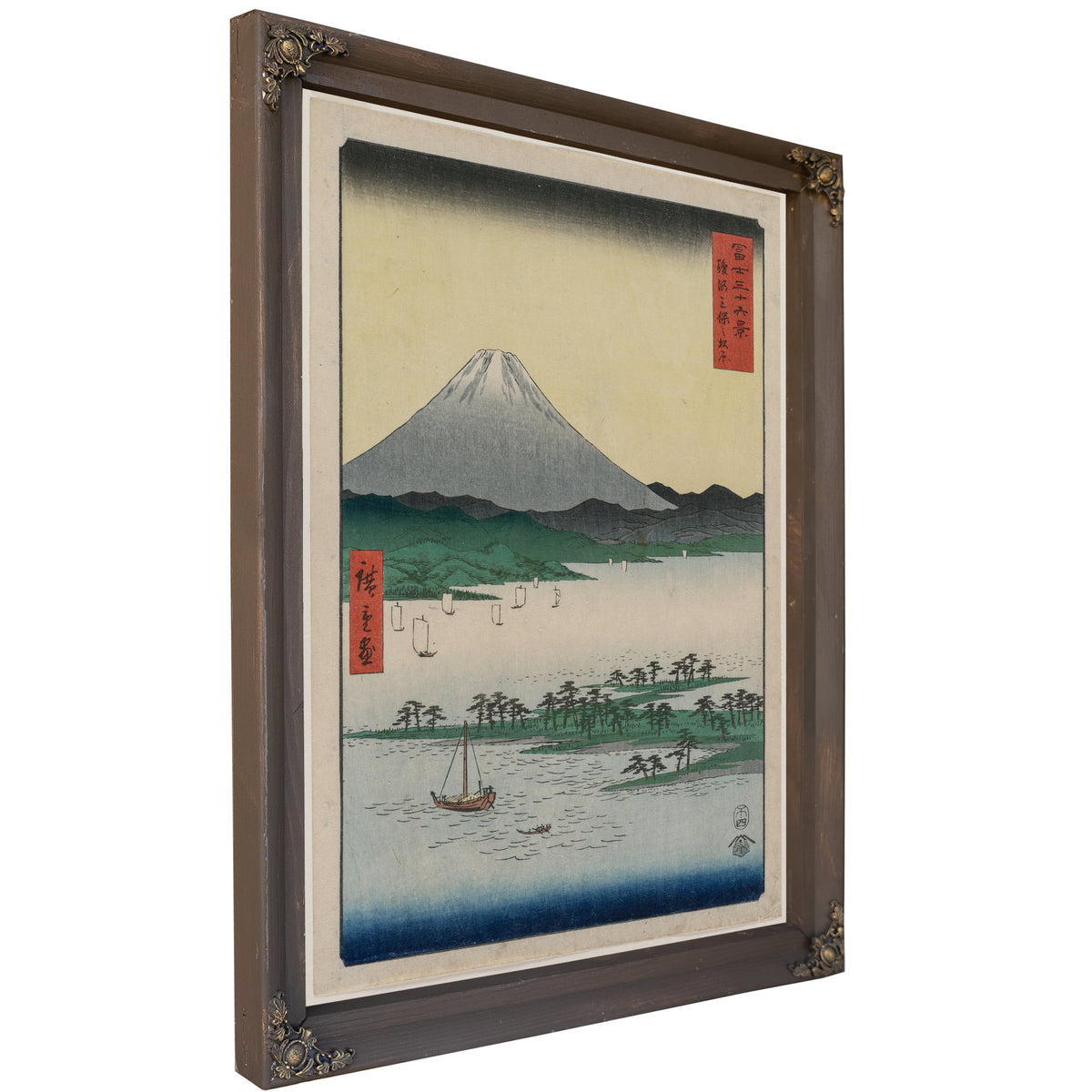 Pine Groves Miho Suruga the Series By Utagawa Hiroshige