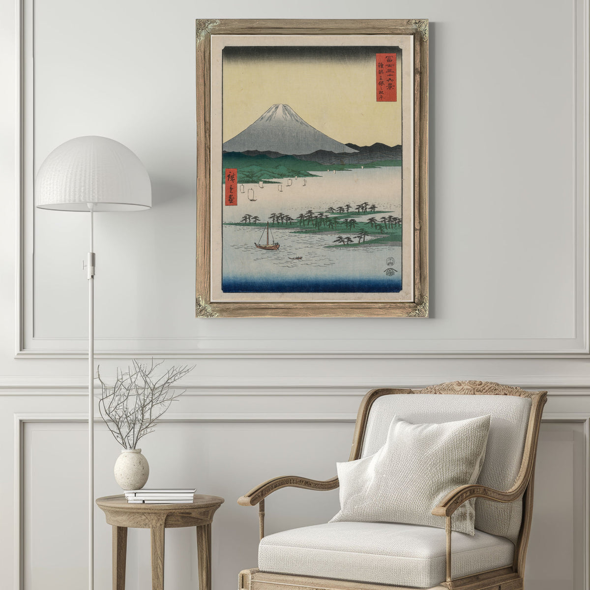 Pine Groves Miho Suruga the Series By Utagawa Hiroshige