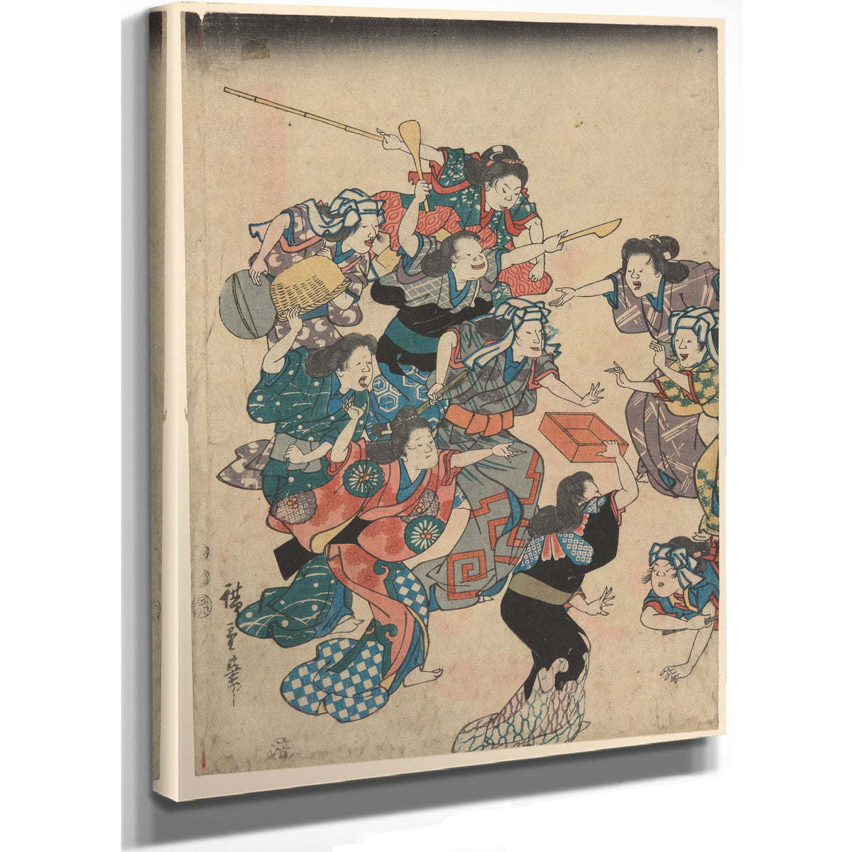 Servants Quarrel 1 By Utagawa Hiroshige