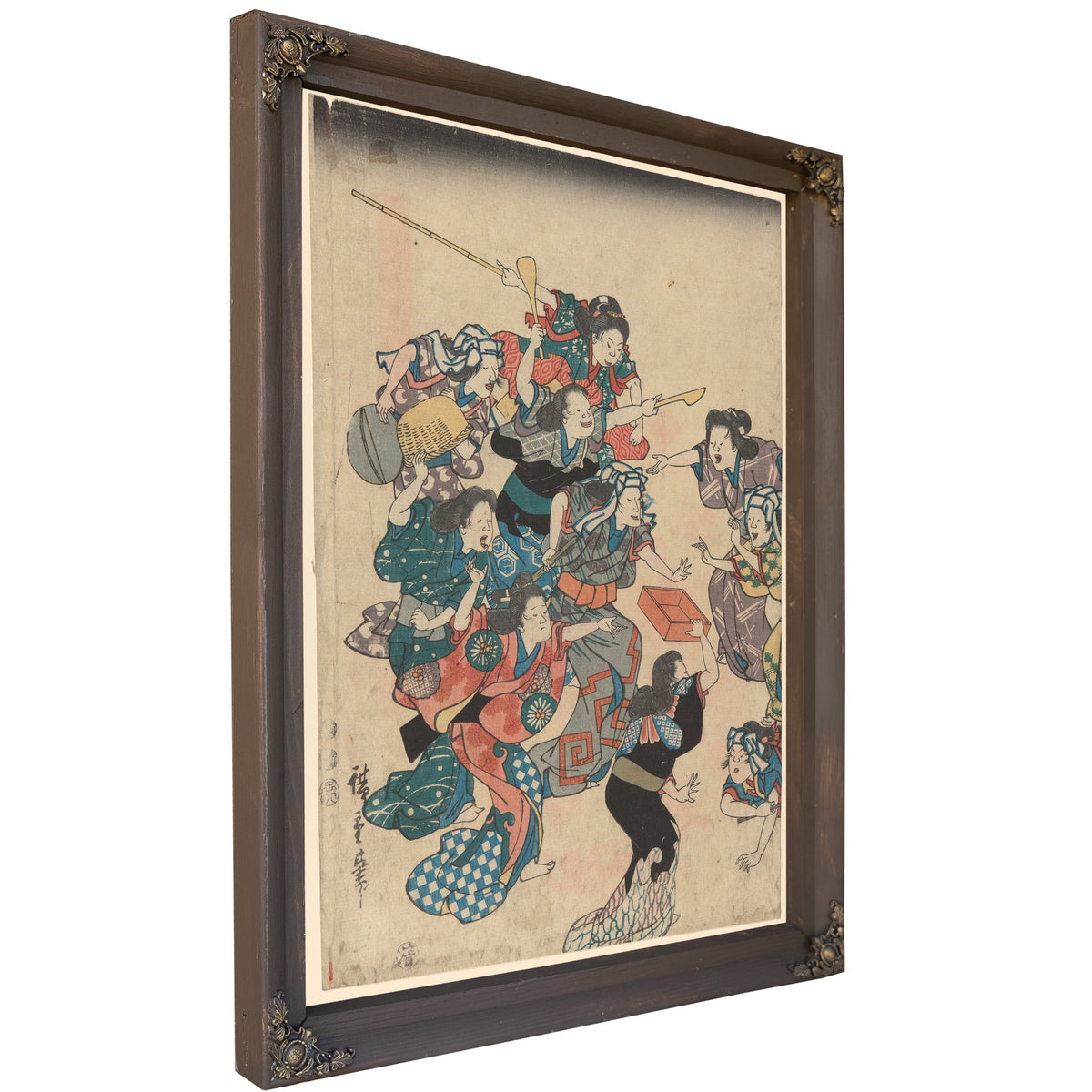 Servants Quarrel 1 By Utagawa Hiroshige
