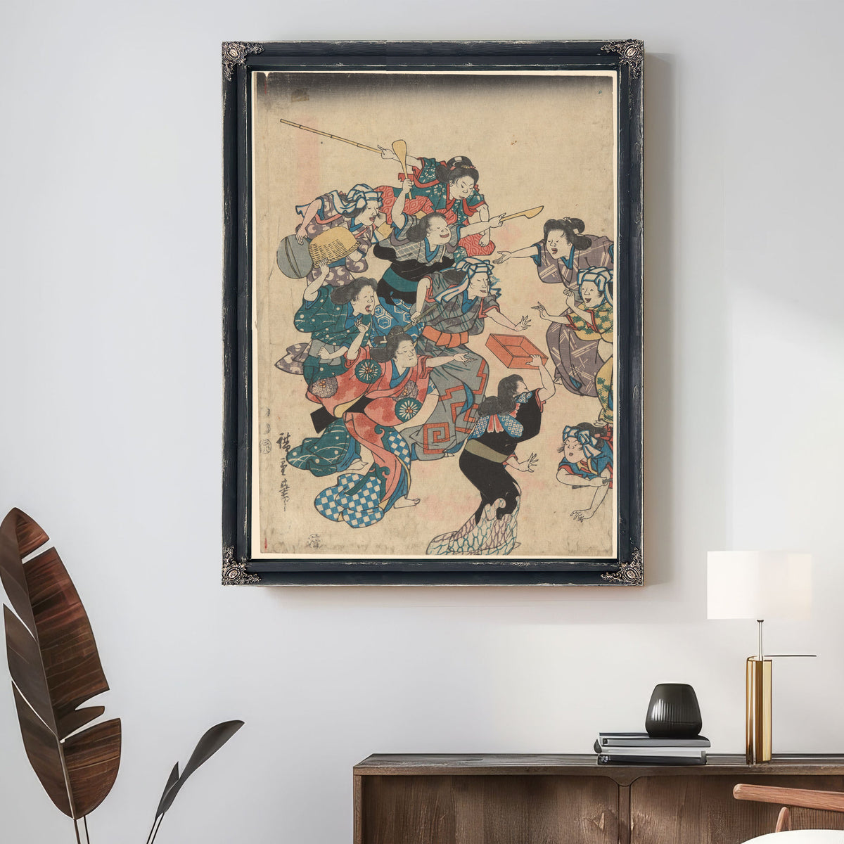 Servants Quarrel 1 By Utagawa Hiroshige