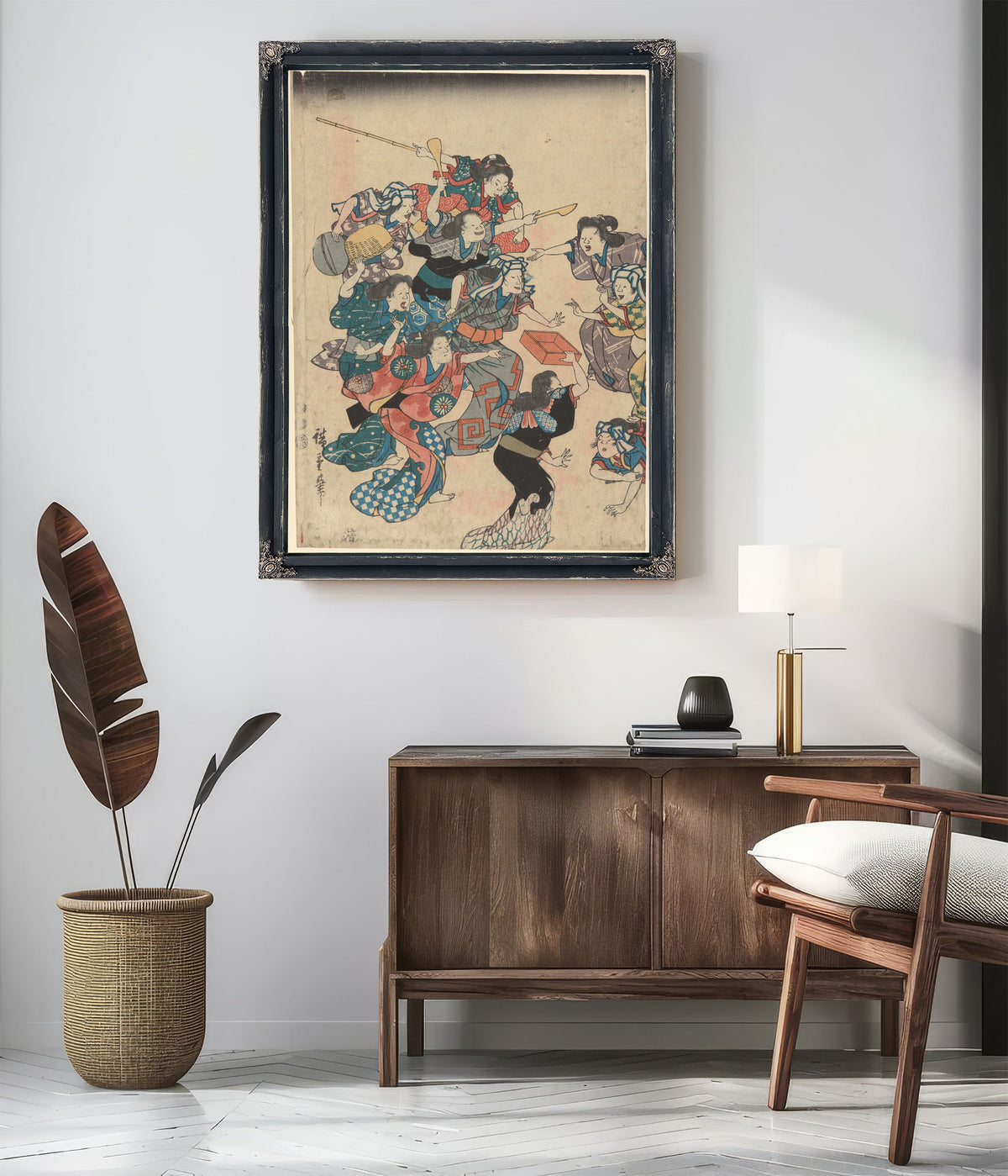 Servants Quarrel 1 By Utagawa Hiroshige