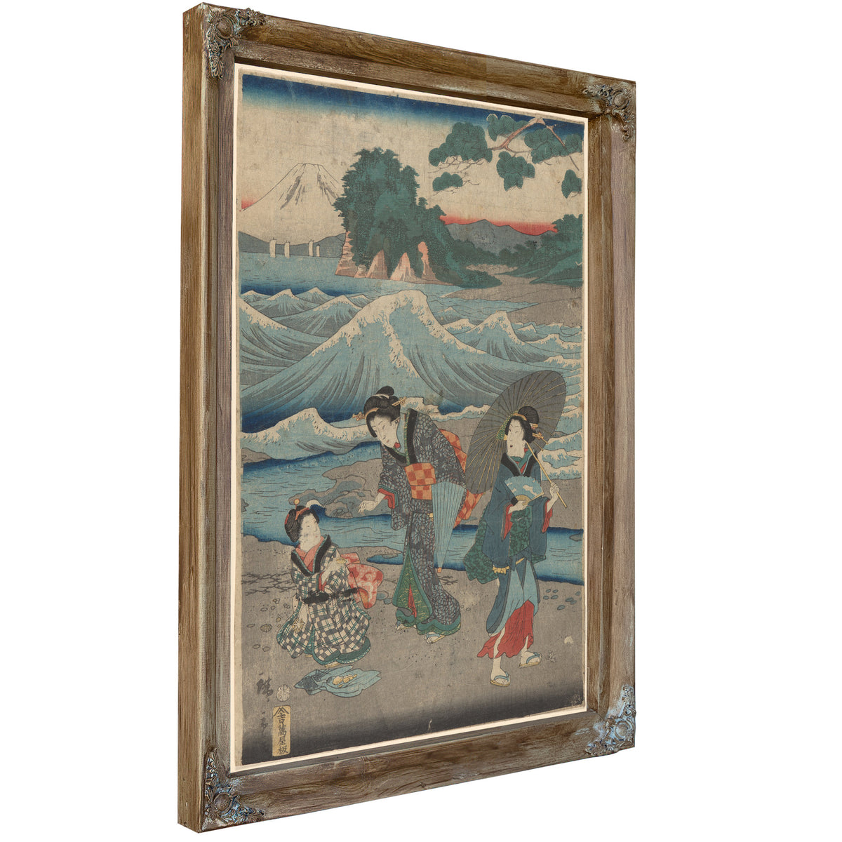 Three Women Waves By Utagawa Hiroshige