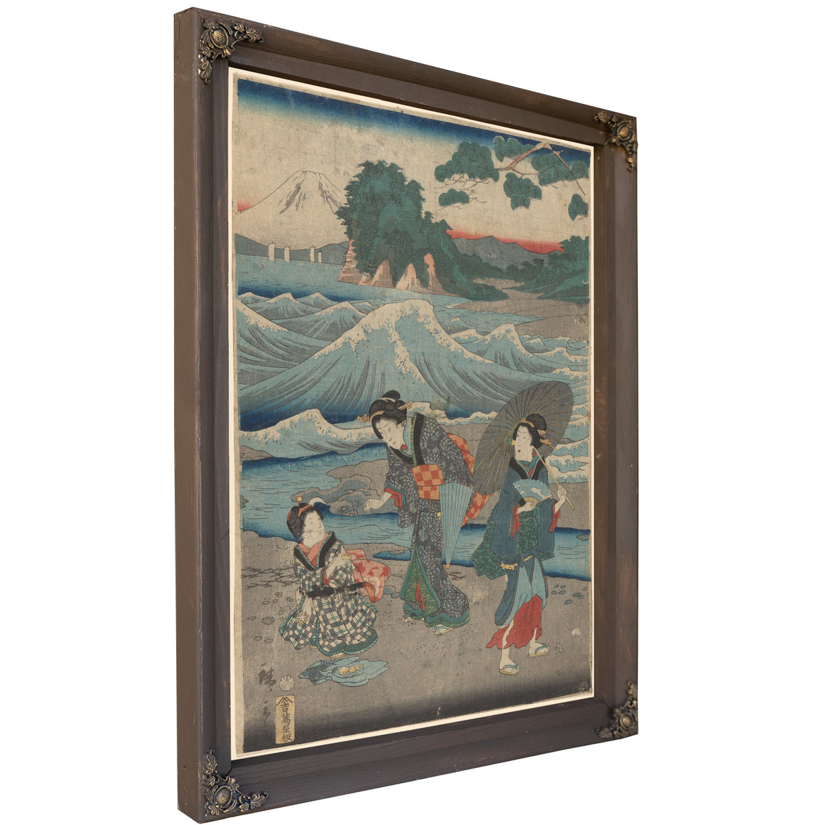 Three Women Waves By Utagawa Hiroshige