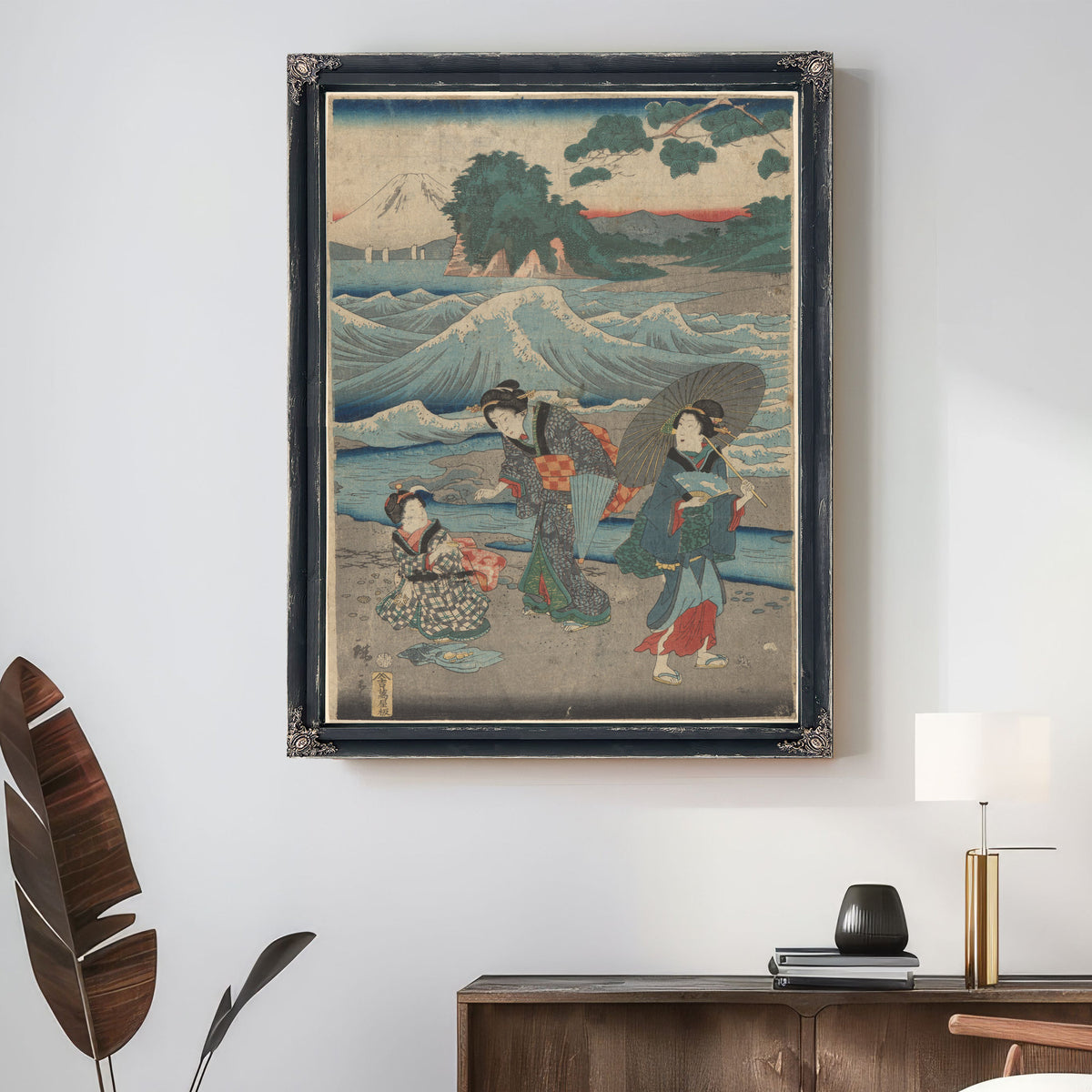 Three Women Waves By Utagawa Hiroshige