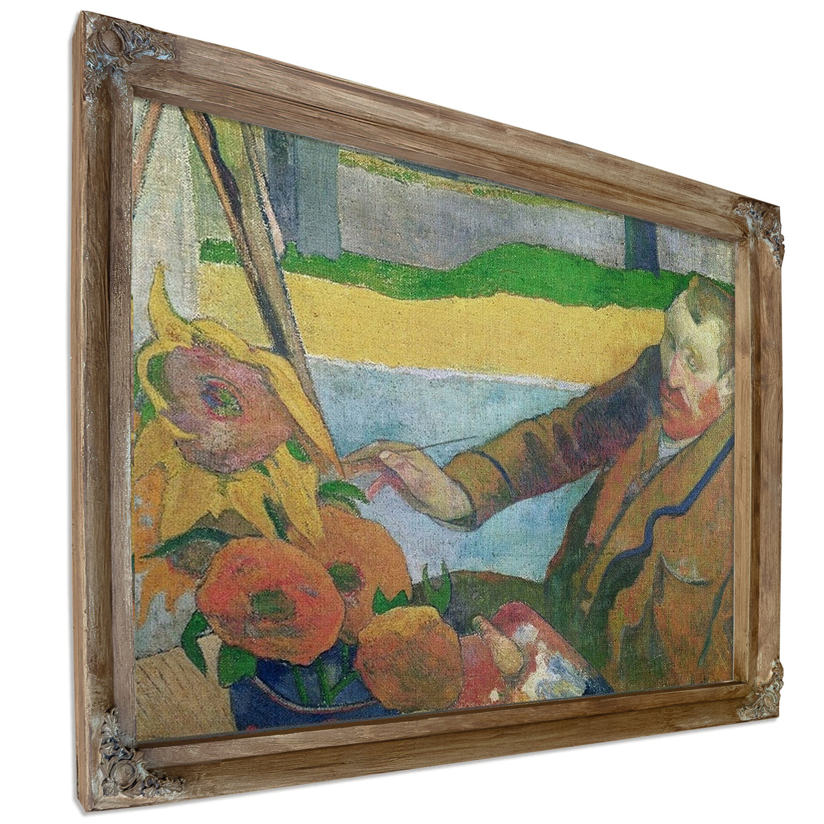 Van Gogh Painting Sunflowers By Paul Gauguin