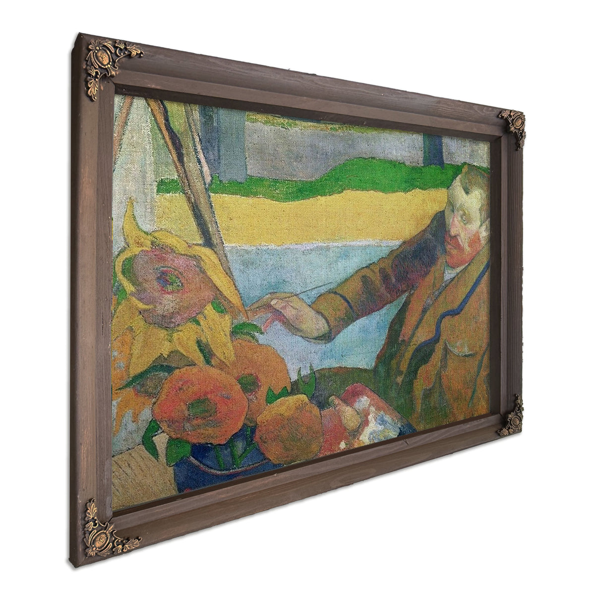Van Gogh Painting Sunflowers By Paul Gauguin