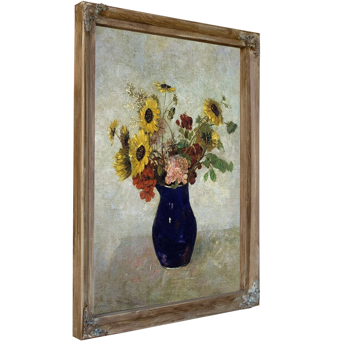 Vase De Fleurs By Odilon Redon