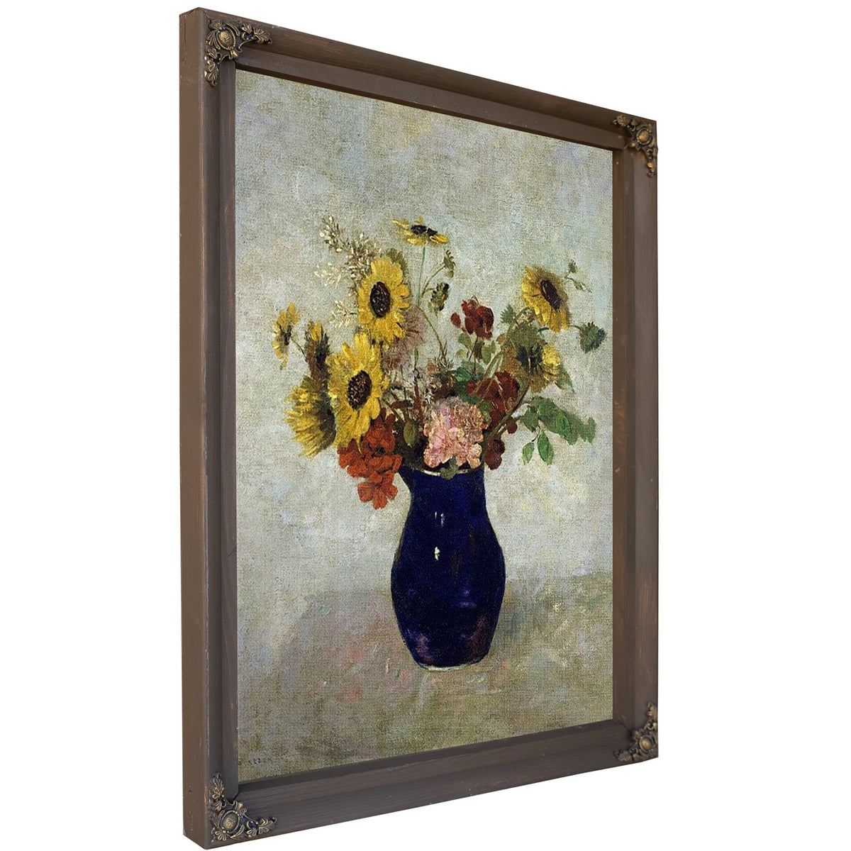 Vase De Fleurs By Odilon Redon