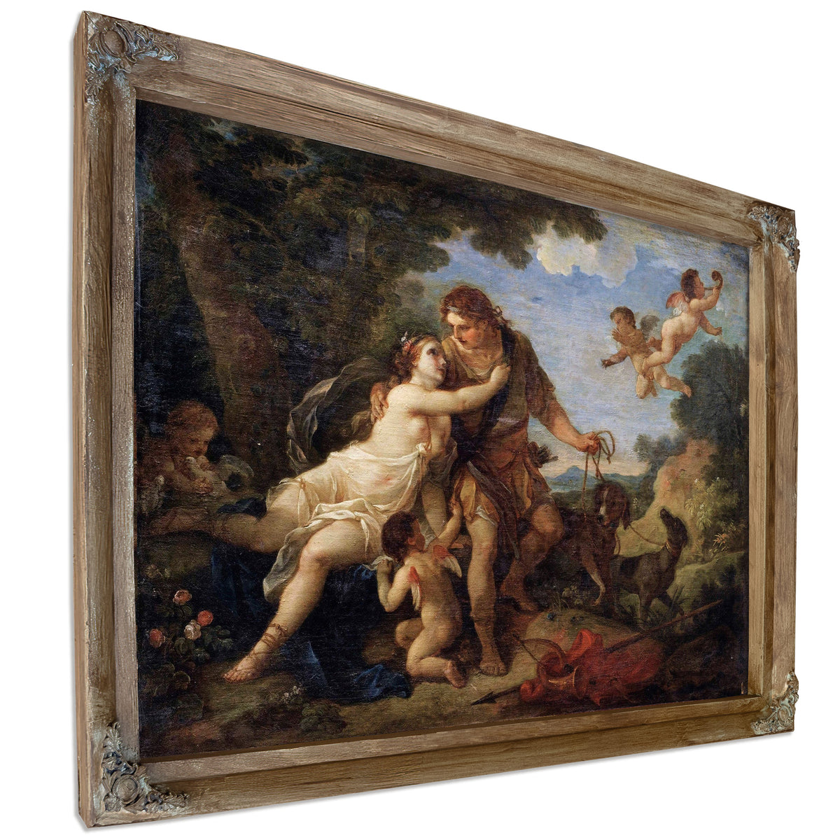 Venus And Adonis by Charles Joseph Natoire