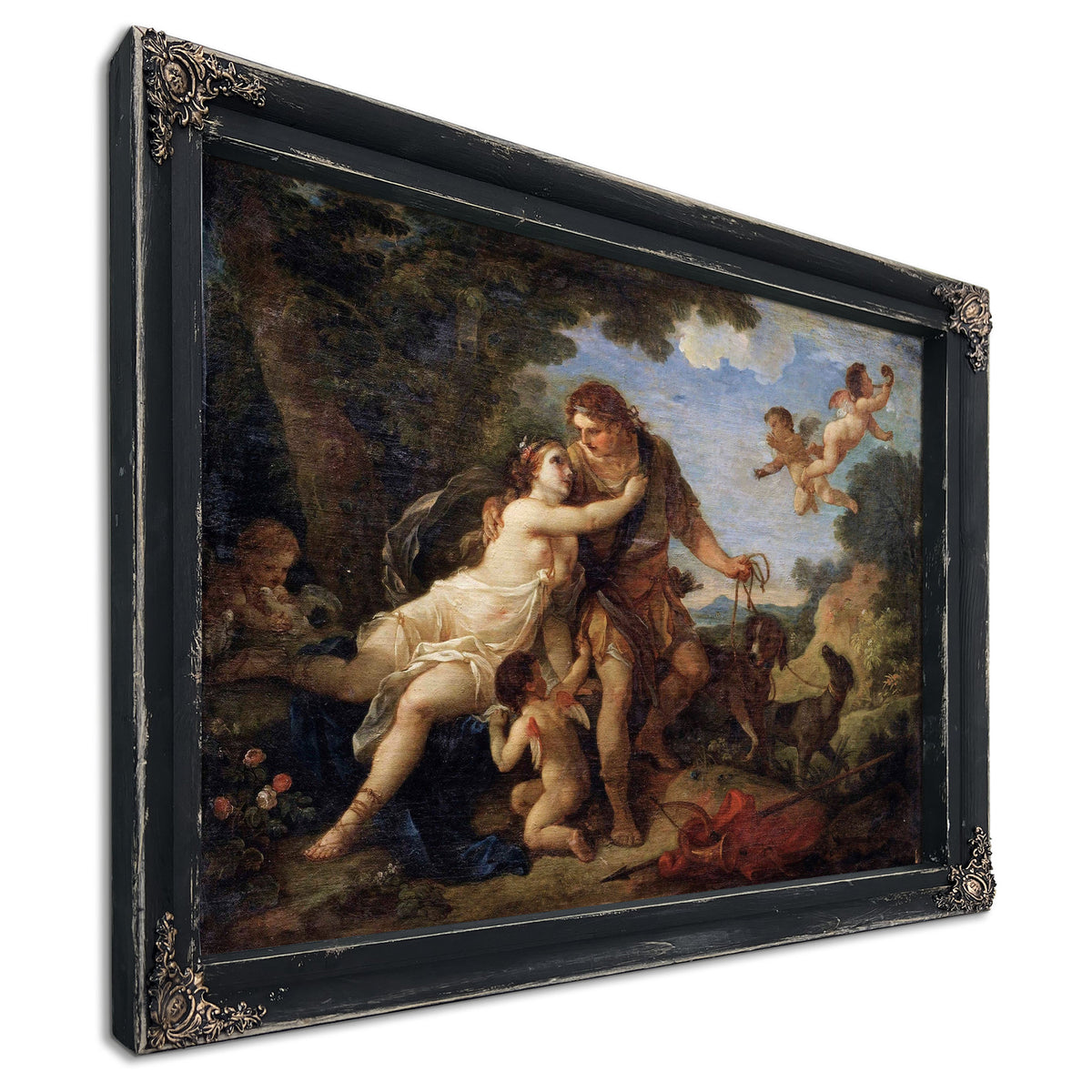 Venus And Adonis by Charles Joseph Natoire