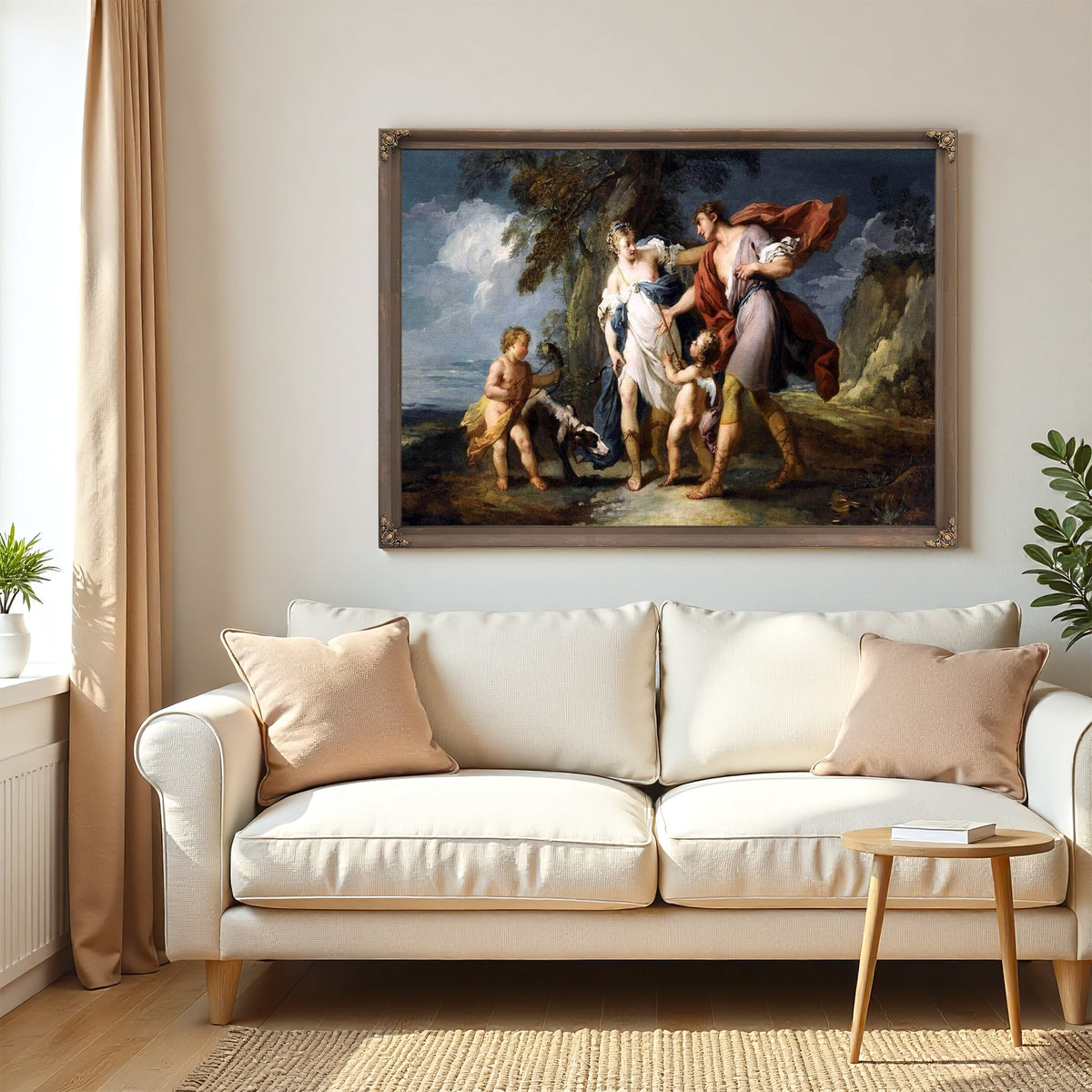 Venus And Adonis Painting Franois Boucher Canvas Art