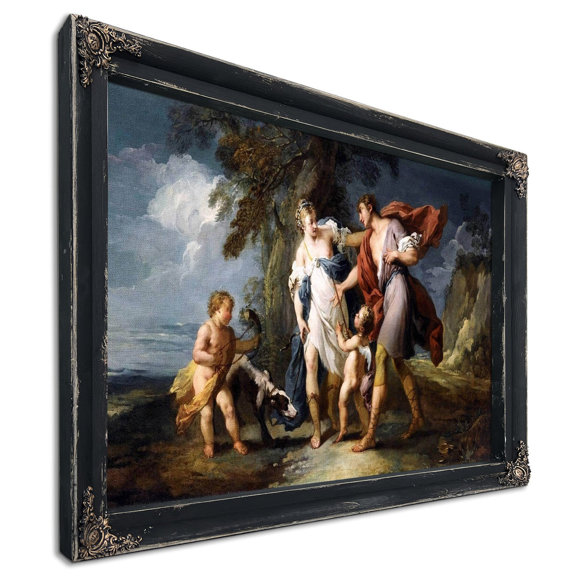 Venus And Adonis Painting Franois Boucher Canvas Art