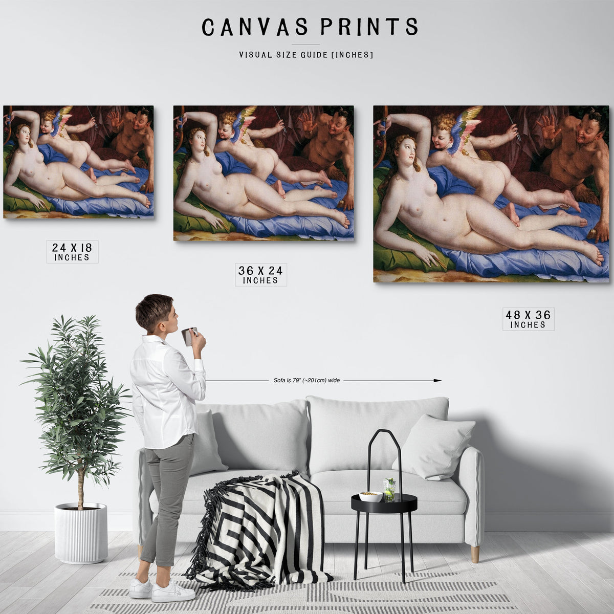 Venus Cupid And Satyr 1553 1554 Oil On Panel 135X231Cm Rome Galleria Colonna By Agnolo Bronzino