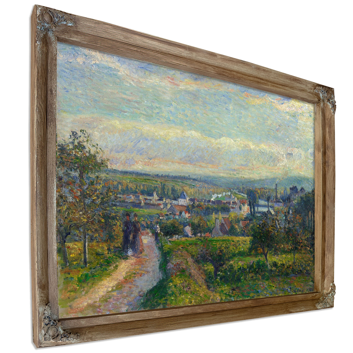 View Of Saint Ouen Laumone by Camille Pissarro