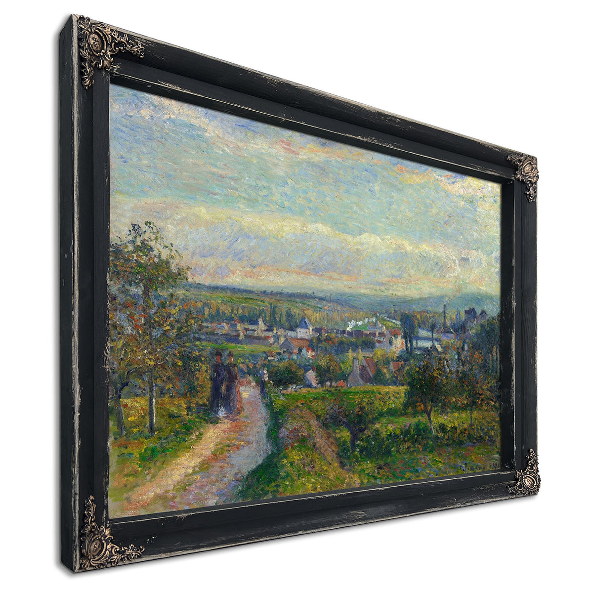 View Of Saint Ouen Laumone by Camille Pissarro