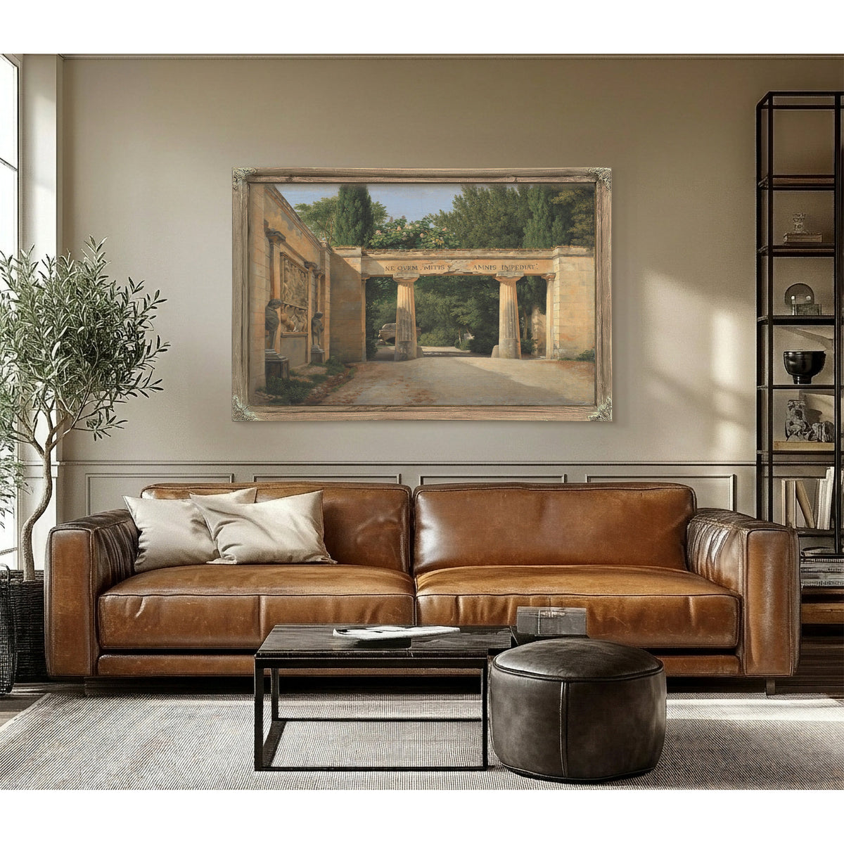 View Of The Garden Of The Villa Borghese In Rome by Christoffer Wilhelm Eckersberg