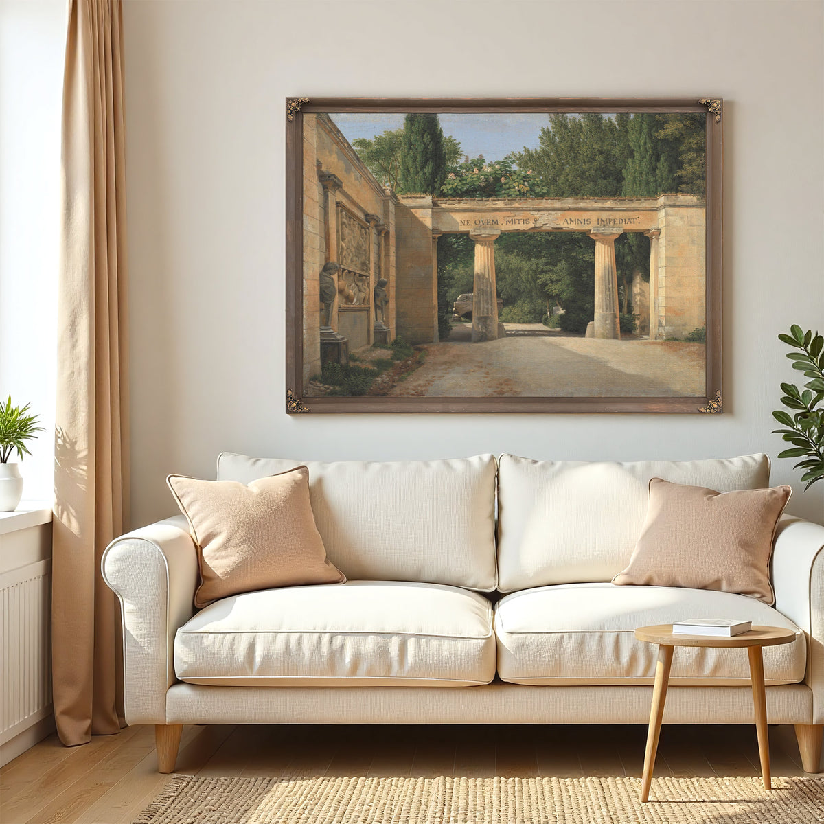 View Of The Garden Of The Villa Borghese In Rome by Christoffer Wilhelm Eckersberg