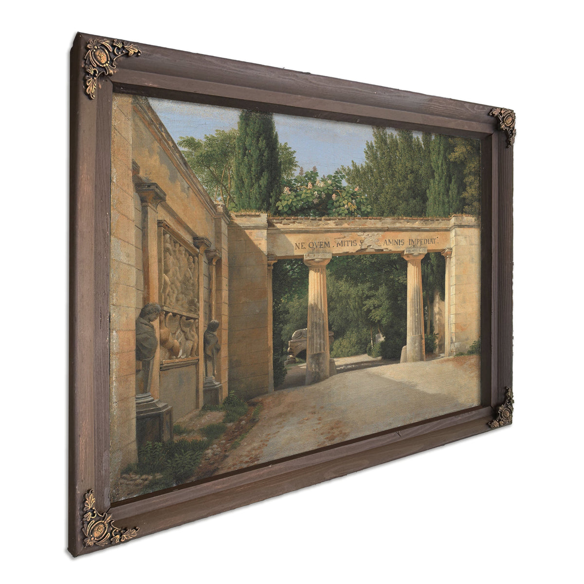 View Of The Garden Of The Villa Borghese In Rome by Christoffer Wilhelm Eckersberg